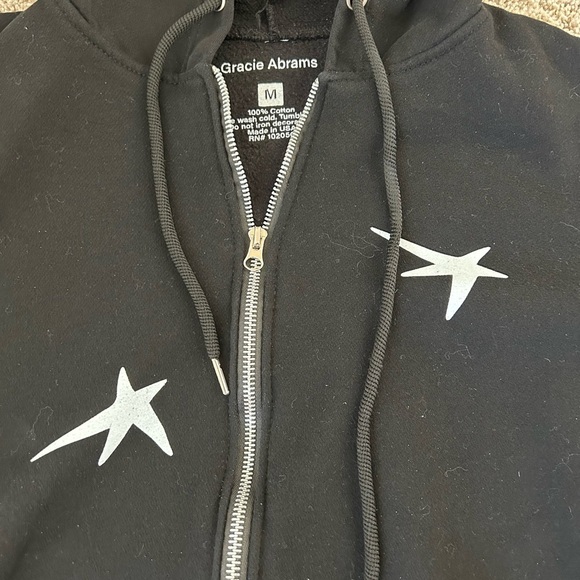 Gracie Abrams full zip star tattoo concert hoodie. Like new condition. Medium. - Picture 3 of 10